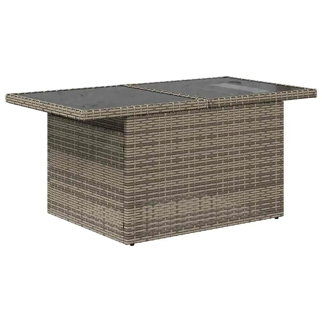 Garden Sofa Set 5 Piece Outdoor Furniture Grey Poly Rattan Patio Lounge Modular