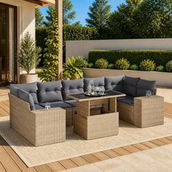 Transform Your Patio with an 8 Piece Modular Sofa Set