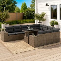 Enhance Your Outdoor Living with This 11-Piece Sofa Set