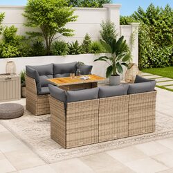 Outdoor Garden Sofa Set for Entertaining in Beige