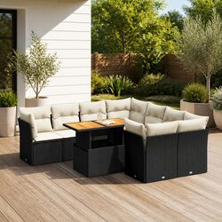 Enhance Your Outdoor Living with 9-Piece Sofa Set