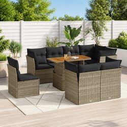 Enhance Your Outdoor Space with a 9-Piece Garden Sofa Set