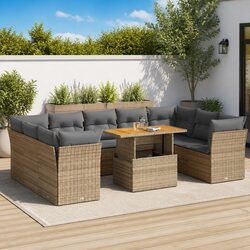 Elevate Your Outdoors with a 10 Piece Garden Sofa Set