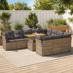 Transform Your Patio with This Cozy 11 Piece Sofa Set
