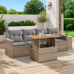 Transform Your Patio with this 5-Piece Garden Sofa Set