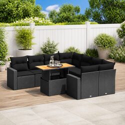 Enhance Your Outdoor Experience with This 9-Piece Sofa Set