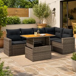 Enhance Your Outdoor Living with a 6 Piece Garden Sofa Set