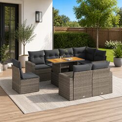 Enhance Your Outdoor Space with This 9 Piece Sofa Set