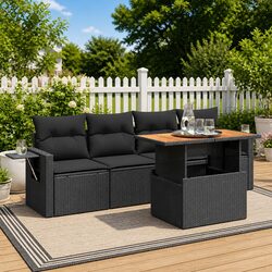 Stylish 5 Piece Garden Sofa Set with Cushions for Your Space