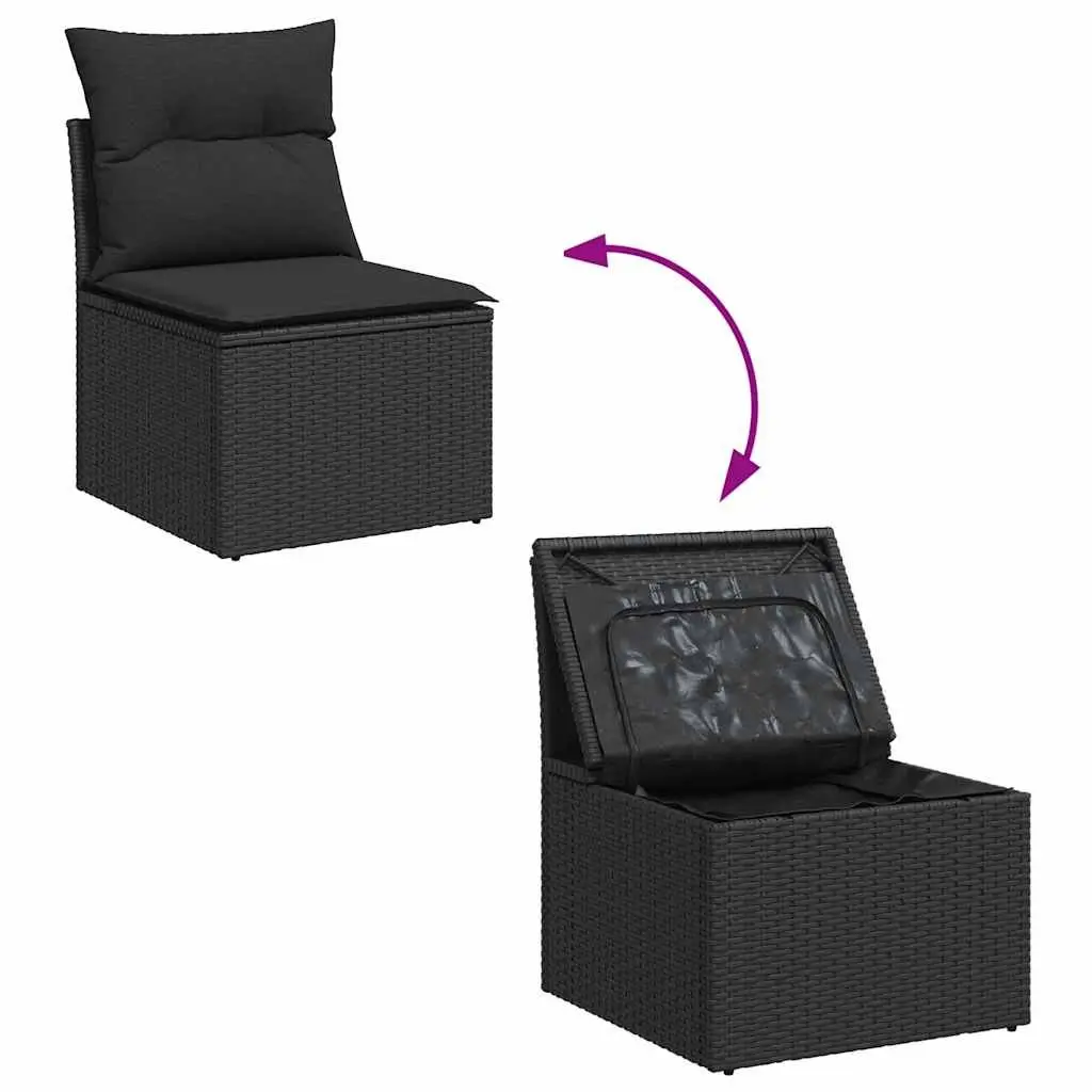 Garden Sofa Set 9 Piece Outdoor Furniture Patio Lounge with Cushions Storage