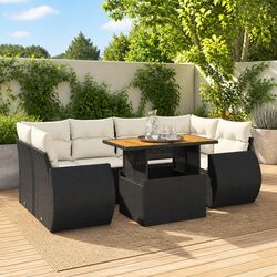 Enhance Your Outdoor Space with a 7-Piece Garden Sofa Set
