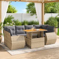 Transform Your Outdoor Space with this 7-Piece Sofa Set