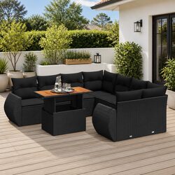 Elevate Your Outdoor Space with 9 Piece Garden Sofa Set