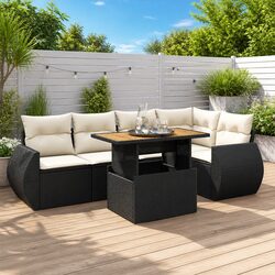 Elevate Your Outdoor Space with 6-Piece Rattan Sofa Set