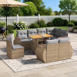 Outdoor 9-Piece Garden Sofa Set for Stylish Relaxation
