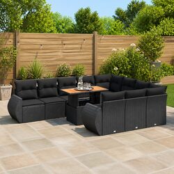 Enhance Your Patio with an 11 Piece Garden Sofa Set