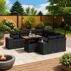 Enhance Your Outdoor Space with This 9-Piece Sofa Set