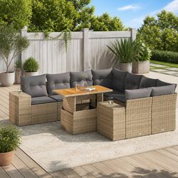 Create an Inviting Outdoor Space with 9-Piece Sofa Set