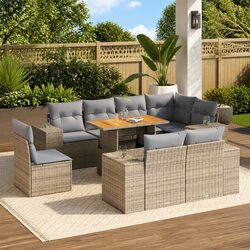 Transform Your Outdoor Space with This 9-Piece Sofa Set