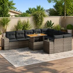 Stylish 10 Piece Garden Sofa Set for Outdoor Living