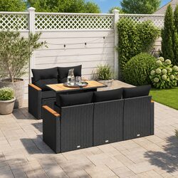 Enhance Your Outdoor Space with This Black Sofa Set