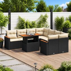 Enhance Your Outdoor Living with this 9-Piece Garden Sofa Set