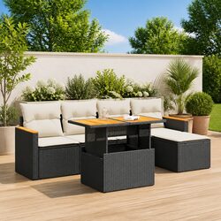 Modular 6-Piece Outdoor Sofa Set for a Cozy Patio