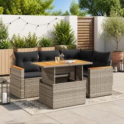 Enhance Your Outdoor Space with a 5-Piece Grey Sofa Set