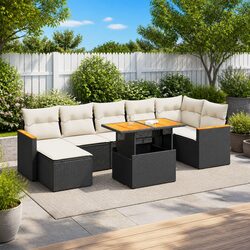Elevate Your Outdoor Space with a Black Rattan Sofa Set