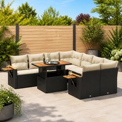 Enhance Your Patio with a 9 Piece Garden Sofa Set