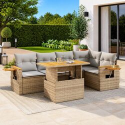 Enhance Your Outdoor Space with 5 Piece Sofa Set