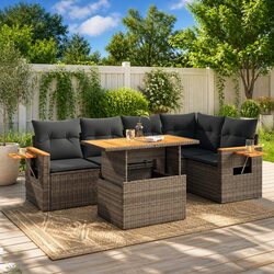 Elevate Your Outdoor Space with a 5 Piece Grey Sofa Set