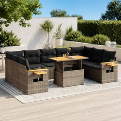 10-Piece Modular Garden Sofa Set for Outdoor Living
