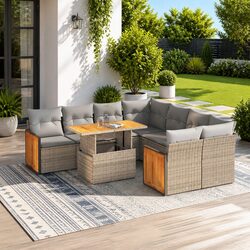 Enhance Your Outdoor Space with this 9 Piece Sofa Set