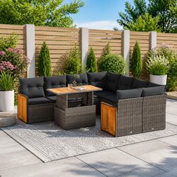 Transform Your Outdoor Space with This 9-Piece Sofa Set