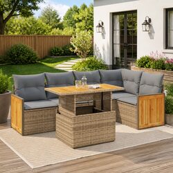 Transform Your Patio with a 6 Piece Modular Sofa Set