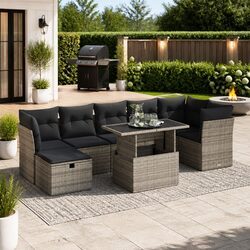 Enhance Your Outdoor Experience with 8 Piece Sofa Set