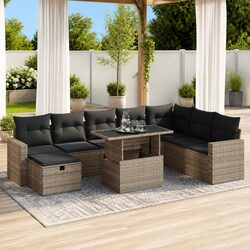Transform Your Outdoor Space with a Grey 9 Piece Sofa Set