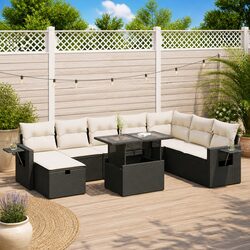 Enhance Your Outdoor Space with 9 Piece Rattan Sofa Set