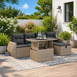Transform Your Outdoor Space with This Stylish Sofa Set