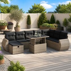 Transform Your Outdoor Space with 9-Piece Sofa Set