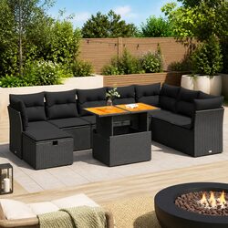Enhance Your Outdoor Space with This 9 Piece Sofa Set