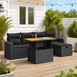 Create Your Ideal Outdoor Space with This 6-Piece Sofa Set