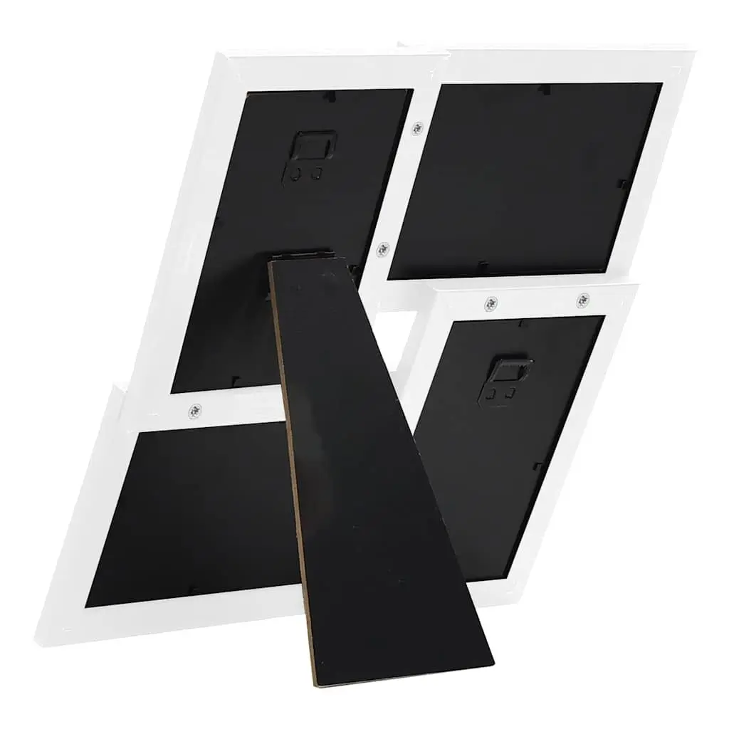 Collage Photo Frame 4 Opening 13x18cm White Modern Wall Decor