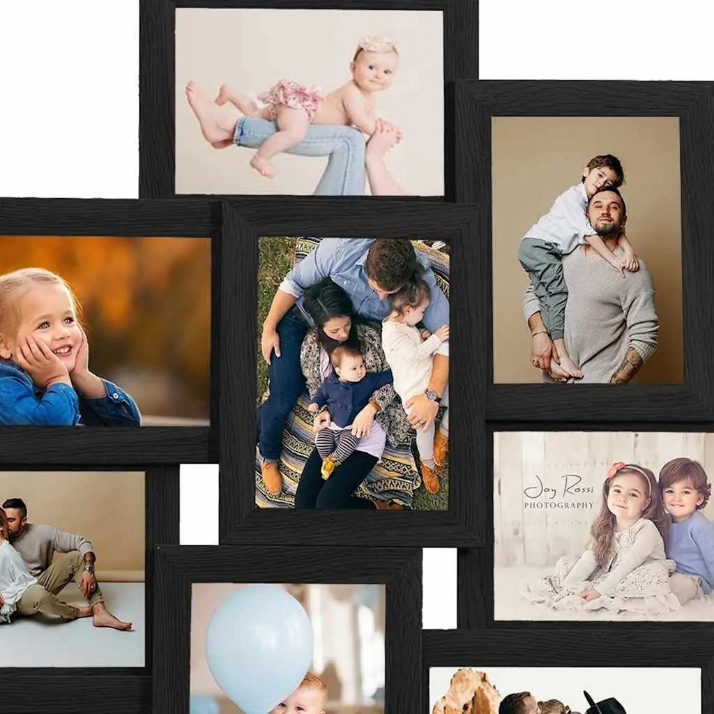 Collage Photo Frame 10 Pcs 13x18 cm Black Wall Display Picture Gallery Decor