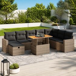 Enhance Your Outdoor Living with 9-Piece Garden Sofa Set