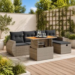 Outdoor Grey Sofa Set for Relaxation and Enjoyment