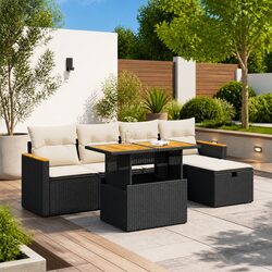 Elevate Your Outdoor Living with 6-Piece Garden Sofa Set