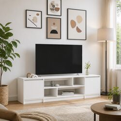 Stylish White Storage Unit for Living and Bedrooms