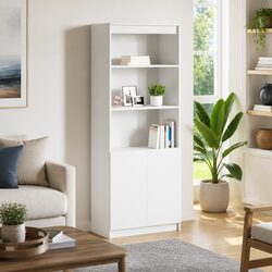 Enhance Your Space with a White Highboard 70x35x180 cm